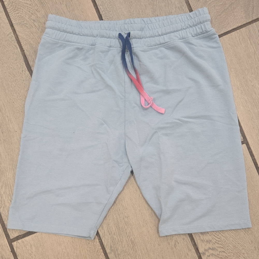 Sundry Light Blue Drawstring Shorts Size 3 (Fits M/L) Women’s Loungewear act80